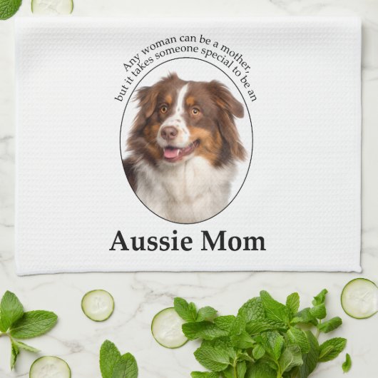 Red Australian Shepherd mama Theedoek (Gevouwen)