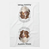 Red Australian Shepherd mama Theedoek (Verticaal)