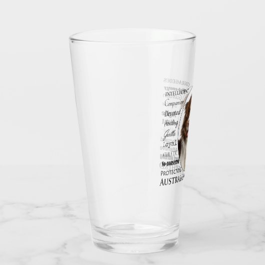 Red Australian Shepherd Traits Glas (Rechts)