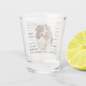 Red Australian Shepherd Traits Shot Glas (Achterkant)