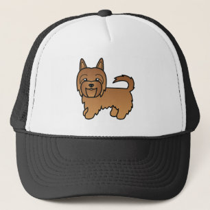 Red Australian Terrier Dog Schattigee illustratie Trucker Pet