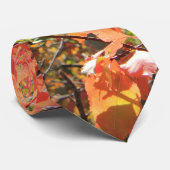 Red Autumn Leaves Stropdas (Opgerold)