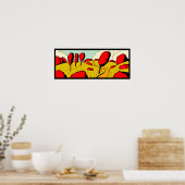 Red Autumn Poster (Keuken)