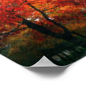 Red Autumn Tree Poster (Hoek)