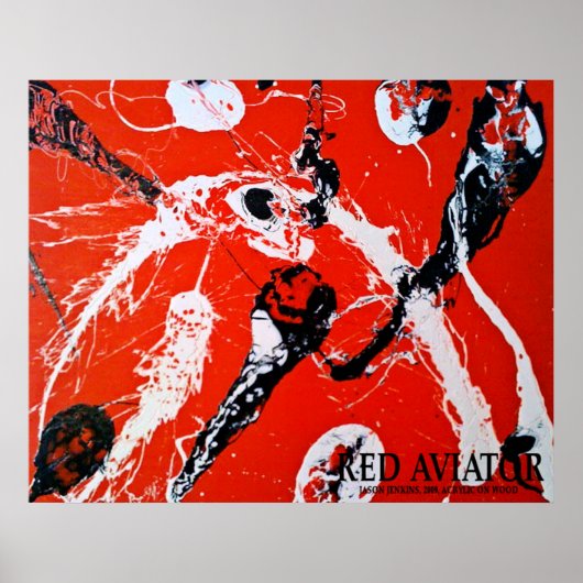 RED AVIATOR POSTER (Voorkant)