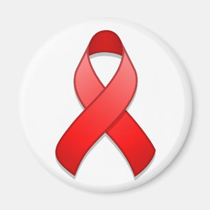 Red Awareness Ribbon Magnet Magneet