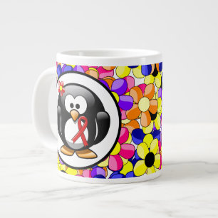 Red Awareness Ribbon Penguin Jumbo Mok