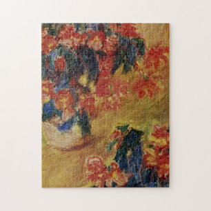 Red Azaleas in een Pot Monet Fine Art Legpuzzel