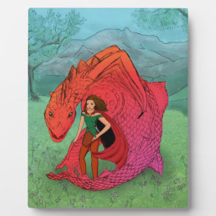 Red Baby Dragon Fotoplaat