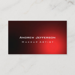 Red Background Professional Artist Visitekaartje
