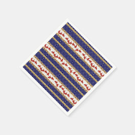 Red Bald Eagle America Paper Napkin Servet