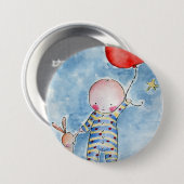 Red Baloon Button (Voorkant /achterkant)