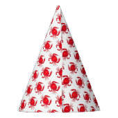 Red Baltimore Maryland MD Chesapeake Bay Crabs Feesthoedjes (Achterkant)