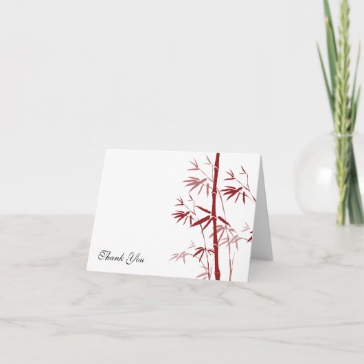 Red Bamboo Merci Cartes (Devant)