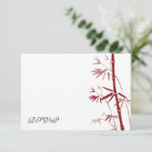 Red Bamboo RSVP-kaarten RSVP Kaartje (Staand voorkant)