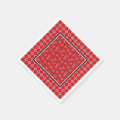 Red Bandana Boho Prints Servet (Hoek)