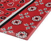 Red Bandana Boho Prints Snijplank (Hoek)
