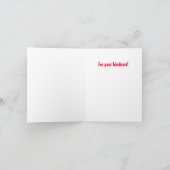 Red Bandana Carte de remerciements (Intérieur)