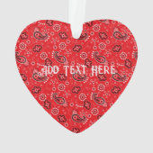 Red Bandana Heart Moderne Cowboy Love (dos)