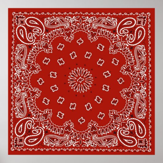 Red Bandana Poster (Voorkant)