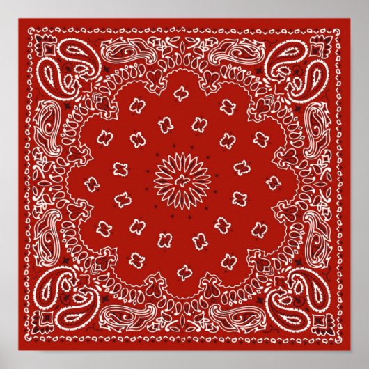 Red Bandana Poster (Voorkant)