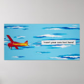 Red Banner Plane Poster (Voorkant)