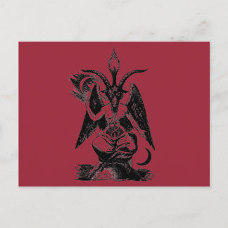 RED BAPHOMET-BRIEFKAART BRIEFKAART