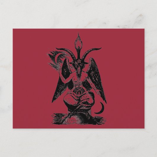 RED BAPHOMET-BRIEFKAART BRIEFKAART (Voorkant)