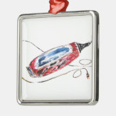 Red Barber Clippers Metalen Ornament (Links)