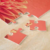 Red Barberton Gerbera Daisy Flower Legpuzzel (Zijkant)