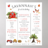 Red Barn | Affiche de premier anniversaire pour l' (Devant)