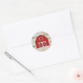Red Barn Boerderij Baby Sticker (Envelop)