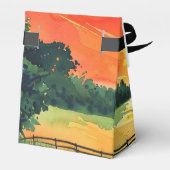 Red Barn Boerderij Bedankdoosjes (Achterkant)