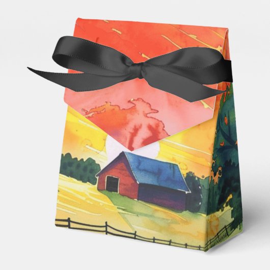 Red Barn Boerderij Bedankdoosjes (Voorkant Zijde)