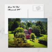 Red Barn Briefkaart (Voorkant / Achterkant)