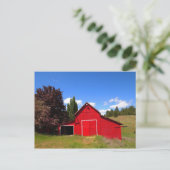 Red Barn Briefkaart (Staand voorkant)