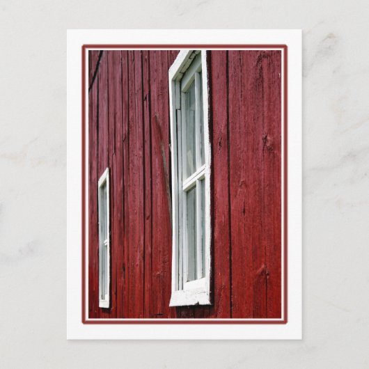 Red Barn Briefkaart (Voorkant)