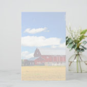 Red Barn Briefpapier (Staand voorkant)