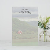 Red Barn Briefpapier (Staand voorkant)