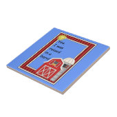 Red Barn en Grain Silo - Dierenvriend Kitchen Tegeltje (Zijkant)