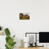 Red Barn en Silo Poster (Thuiskantoor)