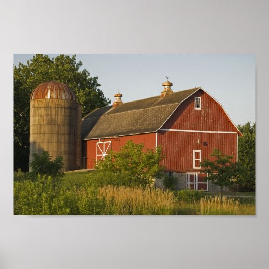 Red Barn en Silo Poster (Voorkant)