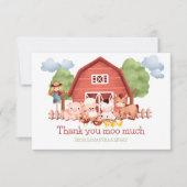 Red Barn Farm Carte de remerciements (Devant)