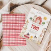 Red Barn Farm Invitation d'anniversaire