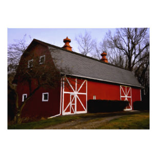 Red Barn Foto Afdruk