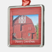 Red Barn-kerstversiering Metalen Ornament (Links)
