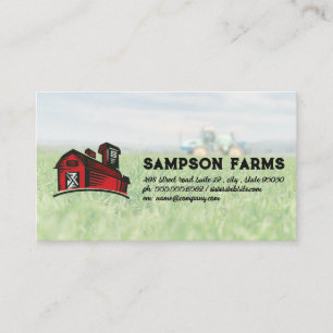 Red Barn Logo   Boerderij en tractor Visitekaartje