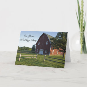 Red Barn met een gevlekt huwelijk Kaart