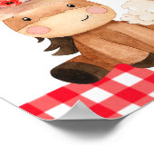 Red Barn Oink Baa Moo ferme Affiche de bienvenue d (Coin)