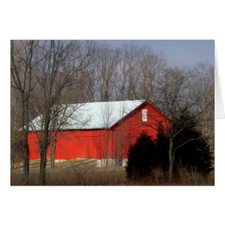 Red Barn op zonnige zondagochtend
